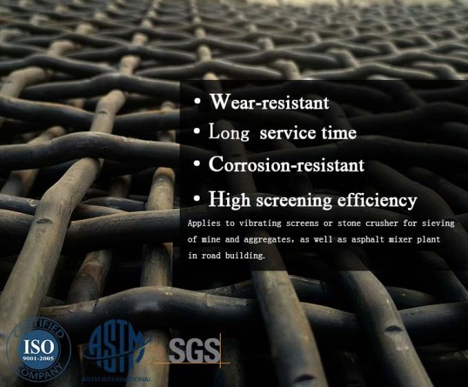 fil serti par replis Mesh Screen Heavy Duty de l'acier inoxydable 304 de 12.7mm 1