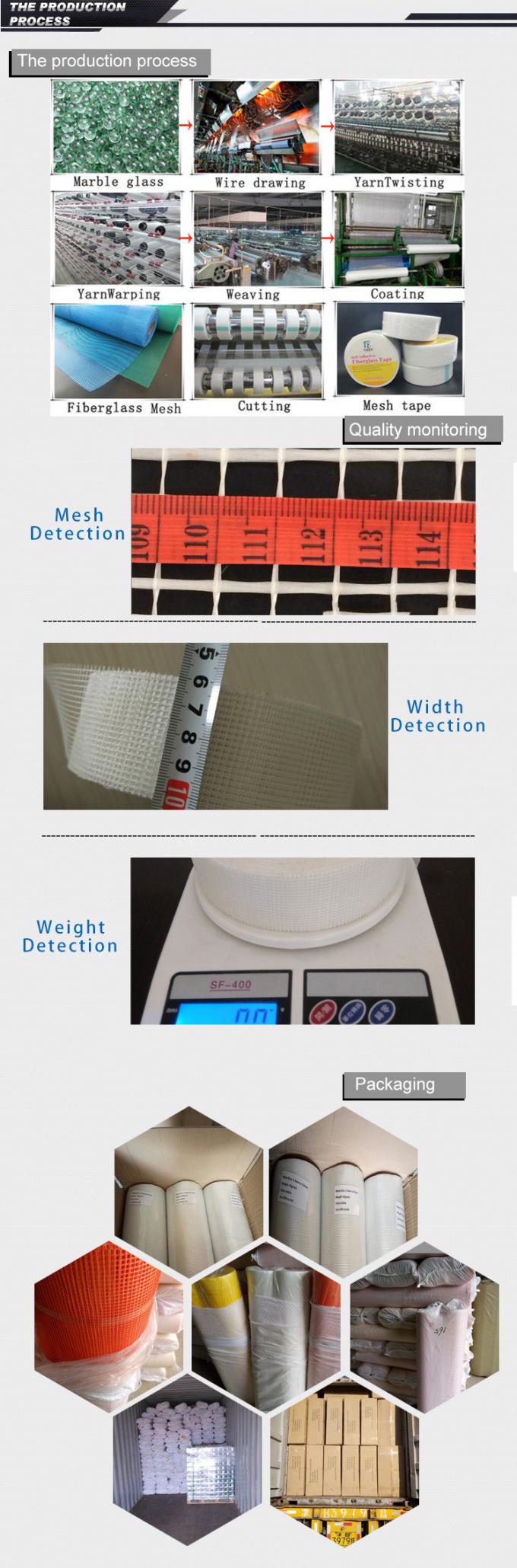 Maille de fibre de verre haute température 10x10 Maille 80g/m2 Tissage sergé 6